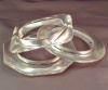 LG6 trio clear lucite bangles